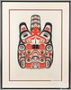 William "Bill" Reid serigraph Haida Beaver-Tsing