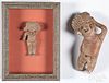 Pair of pre-Columbian clay fertility idols