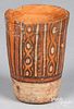 Meso-American polychrome pottery vase