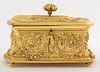 After Jean Rennes French Gilt Neoclassical Casket