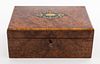 Victorian Burlwood Veneer Keepsake or Jewelry Box