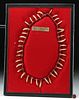 19th C. Sioux Necklace Coyote Teeth, Glass Trade Beads
