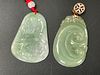 Two Chinese Jadeite Pendants