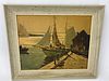 A Framed PRINT of Boats Returning by Anthony Thieme