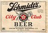 1944 Schmidt's City Club Beer 32oz One Quart CS102-10 - Saint Paul, Minnesota