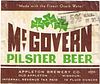 1940 McGovern Pilsner Beer 12oz CS112-19 - Old Appleton, Missouri