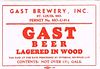 1934 Golden Lager 15½ Gallon Half Barrel CS131-18 - Saint Louis, Missouri