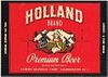 1942 Holland Premium Beer 12oz ES88-16 - Hammonton, New Jersey