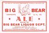 1936 Big Bear Ale 12oz ES88-05 - Hammonton, New Jersey