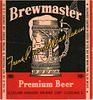 1940 Brewmaster Premium Beer 12oz OH40-20 - Cleveland, Ohio