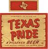 1952 Texas Pride Beer 12oz - San Antonio, Texas