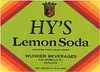 1935 Hy's Lemon Soda 12oz No Ref. - Oakland, California