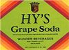 1935 Hy's Grape Soda 12oz No Ref. - Oakland, California