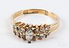 14K gold and diamond ring, 2.1dwt, size 8.
