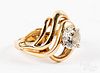 14K gold diamond solitaire ring, 3.7dwt, size 5.