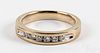 14K gold and diamond ring, 5.1dwt.