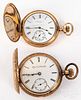 Two Elgin gold filled pocket watches.