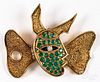 Georges Braque 18K gold, emerald, and diamond Hade