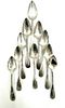 Ten Dutch Silver Demitasse Spoons