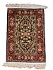 Pure Silk Oriental Table Size Carpet