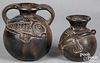 Two South American Indian blackware vessels
