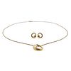Tiffany & Co Peretti 18k Gold Earrings Pendant on Necklace
