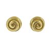 Tiffany & Co 18k Gold Swirl Stud Earrings
