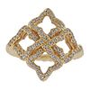 David Yurman Quatrefoil 18k Gold Diamond Ring