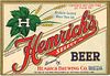 1934 Hemrich's Select Beer 22oz Label Seattle Washington WS113-22