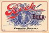 1910 Bock Beer Bottle Label Cassville, Wisconsin WI54-04