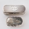 Victorian Sterling Silver Snuff Boxes, 19th C.