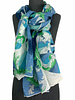 Emilio Pucci Abstract Printed Linen Shawl Scarf NEW
