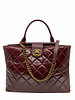 Chanel Quilted Large Gold Bar Top Handle Tote