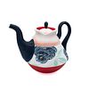Navy Lace Blush Teapot