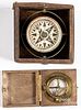 Gimbaled ships compass, 19th c.