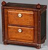 Miniature cigar box chest of drawers