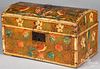 Continental painted dome top box, 19th c.