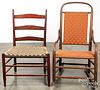 Shaker side chair and rocking chair.