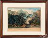 Currier & Ives lithograph The Home of the Deer