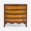 A Federal inlaid mahogany and figured maple bowfront chest of drawers Portsmouth, NH, circa 1800