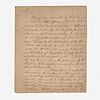 Letter to First Pennsylvania Governor Thomas Mifflin (1744-1800) regarding Militia Flag designs Francis Rabineau (active 1791-1804), Brunswick (New Je