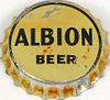 1937 Albion Beer 113mm long Bottle Cap Los Angeles, California