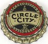 1937 Circle City Beer  Bottle Cap Indianapolis, Indiana