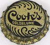 1946 Cook's Goldblume Beer (metallic silver)  Bottle Cap Evansville, Indiana