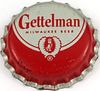 1958 Gettelman Milwaukee Beer  Bottle Cap Milwaukee, Wisconsin