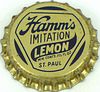 1920 Hamm's Imitation Lemon Soda  Bottle Cap Saint Paul, Minnesota