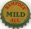 1940 Hampden Mild Ale  Bottle Cap Willimansett, Massachusetts