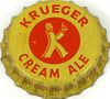 1956 Krueger Cream Ale (yellow)  Bottle Cap Newark, New Jersey