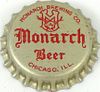 1948 Monarch Beer  Bottle Cap Chicago, Illinois