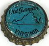1953 Old German Beer ~VA 1¢ tax  Bottle Cap Cumberland, Maryland
